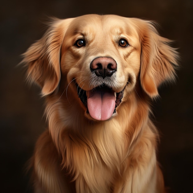 A golden retriever dog