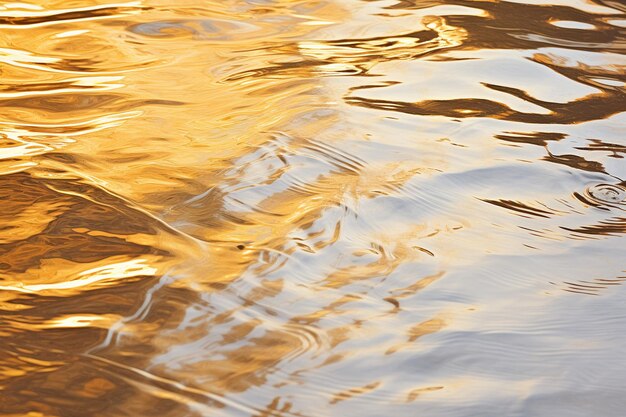 Golden ripple reflections gold watercolor photo