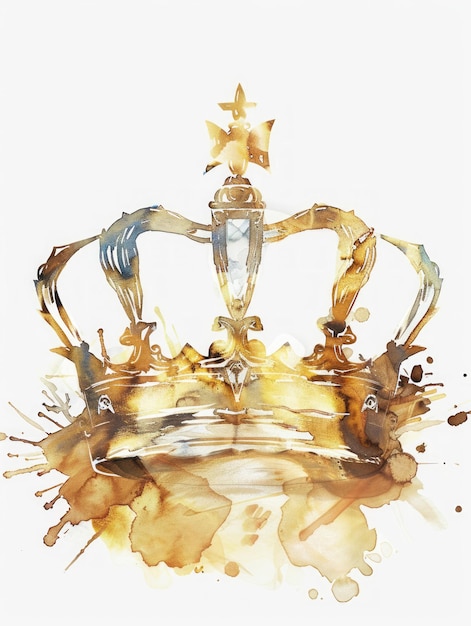 Golden Royal Crowns King and Queen Generative AI