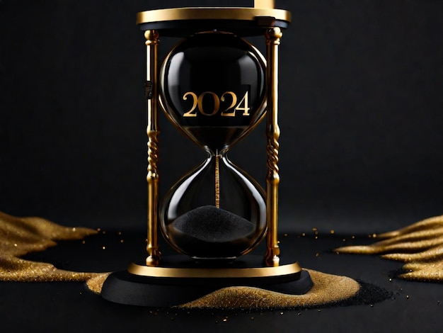 A Golden Sand Clock 2024