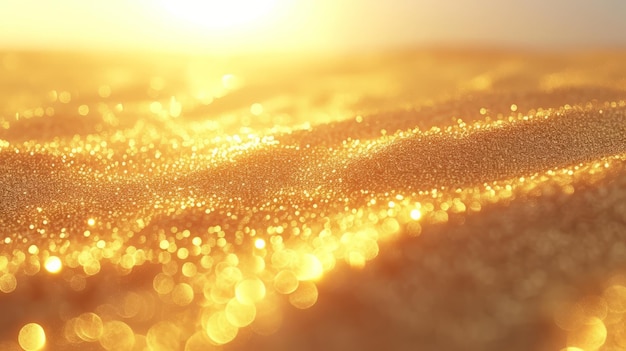 Golden sand texture with blurred edges