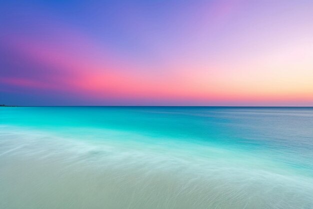 Golden sand with blue ocean beautiful tropical beach white sand tropical paradise beach background summer vacation concept sea water against a white cloudy blue sky copy space