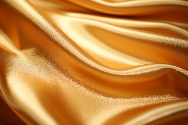 Golden satin background with some smooth lines in it