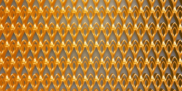 Golden Seamless geometric pattern background with Gold Effect