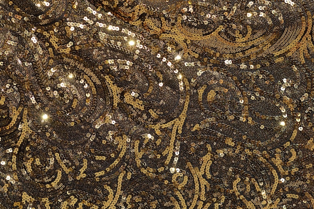 Photo golden sequins background