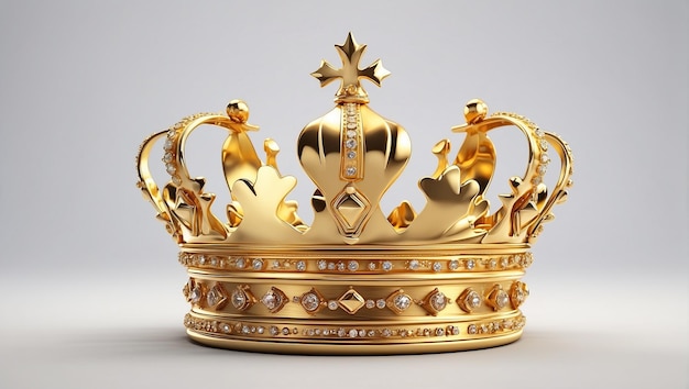 Золотая блестящая корона