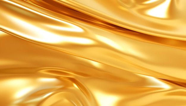 Golden Shiny and silky texture