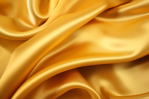 Golden silk fabric cloth background texture