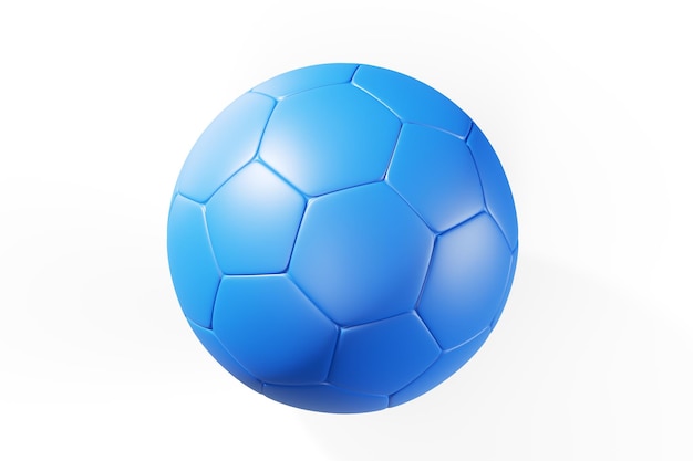 Золотой футбольный мяч на белом фоне 3d визуализация
