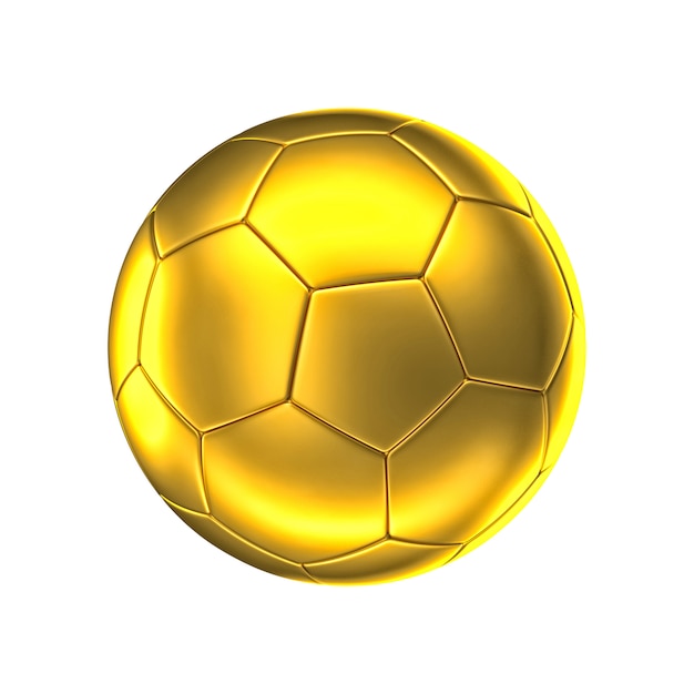 Photo golden soccer ball