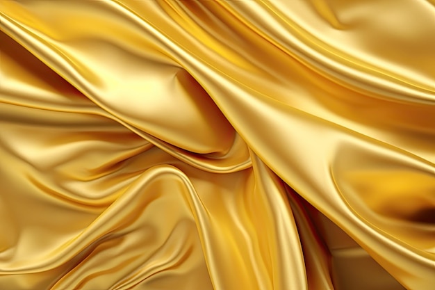 Golden soft silk background