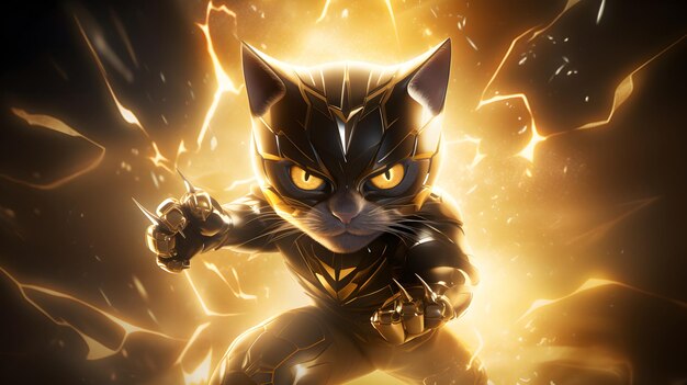 Golden spark cat