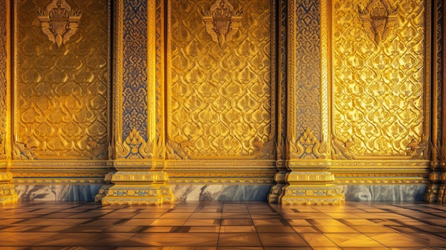 Golden Splendor Exploring the Thaipatterned Hall