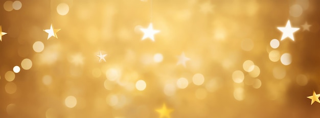 golden stars rain ai generated image