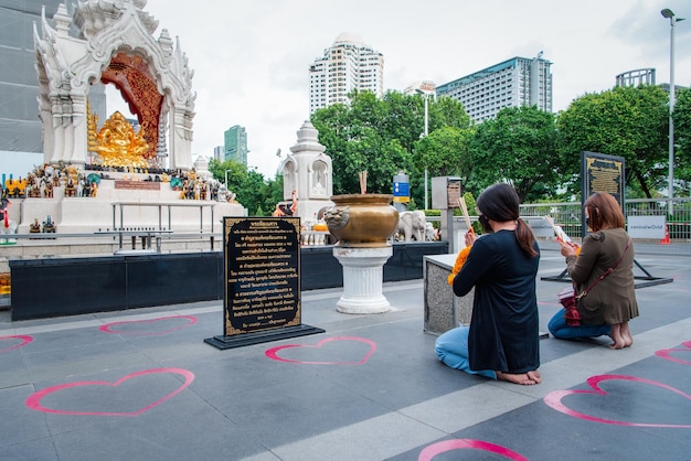 Golden statue of Ganesha at Central World