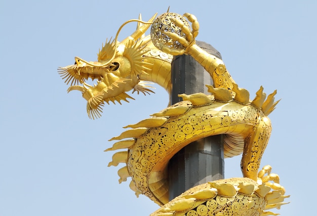 Golden steel dragon.