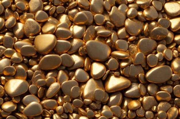 Golden Stone Background Pebbles Stone Background ai generated