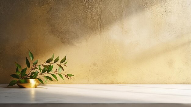 Golden Stucco Table