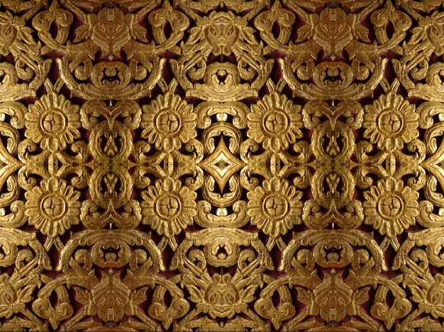 Golden symmetrical decoration