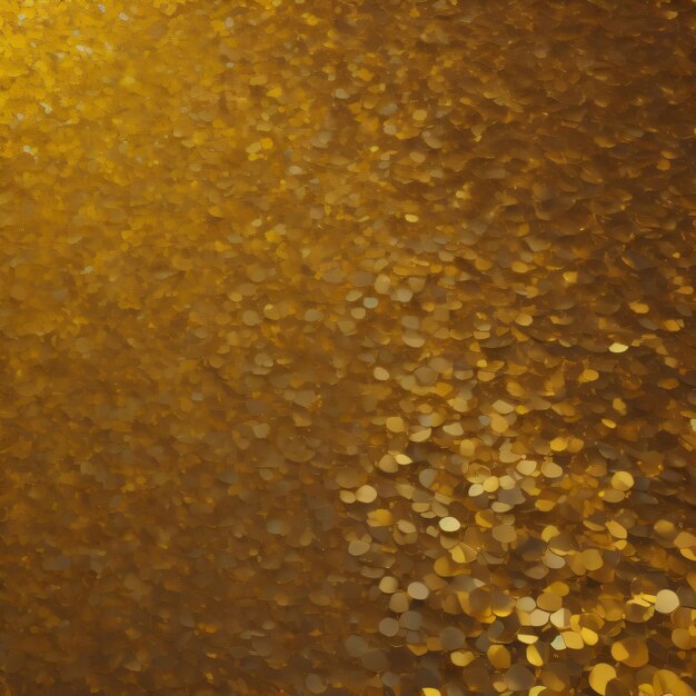 A golden table with gold coins on it