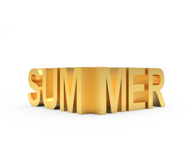 Golden text Summer