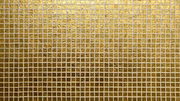 金色のタイルパターンの正方形のテクスチャ