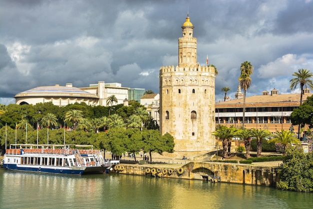 Golden Tower in Seville the capital of Andalusia