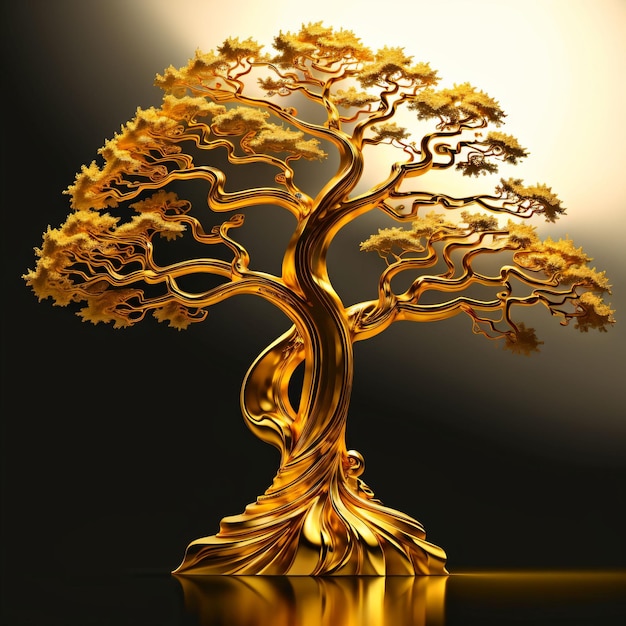 Photo golden tree