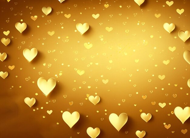 golden Valentin39s day background wallpeper