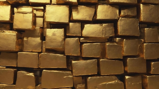 Photo golden wall background