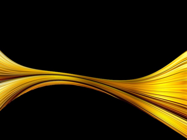 Golden Wave Background