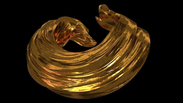 golden wave oil paint