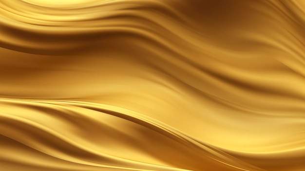 Golden waves background generate ai