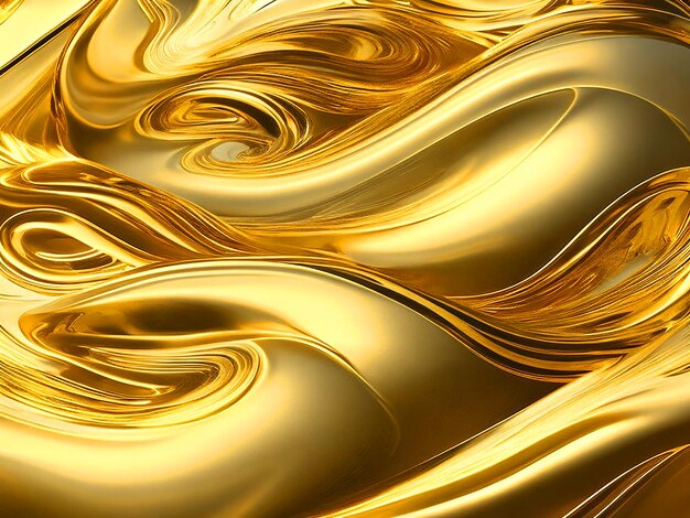 Golden Waves Dynamic softly undulating golden waves image downloaded