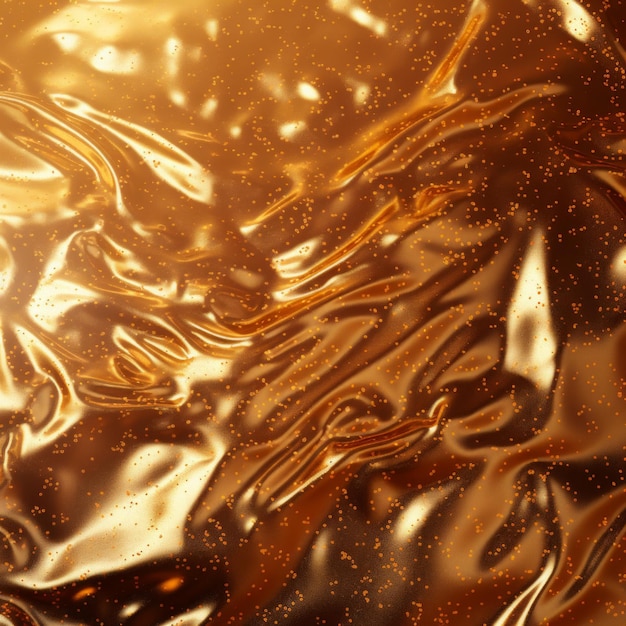 Golden Waves of Molten Metal