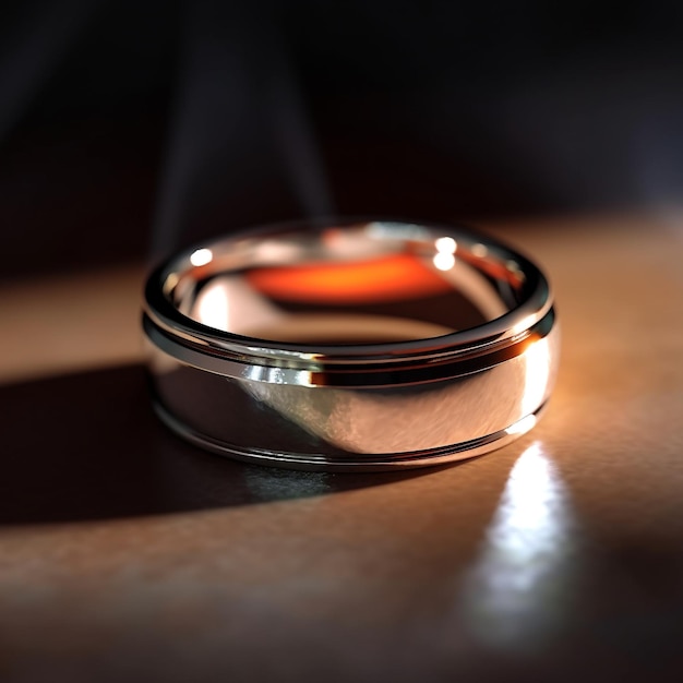 Photo golden wedding ring