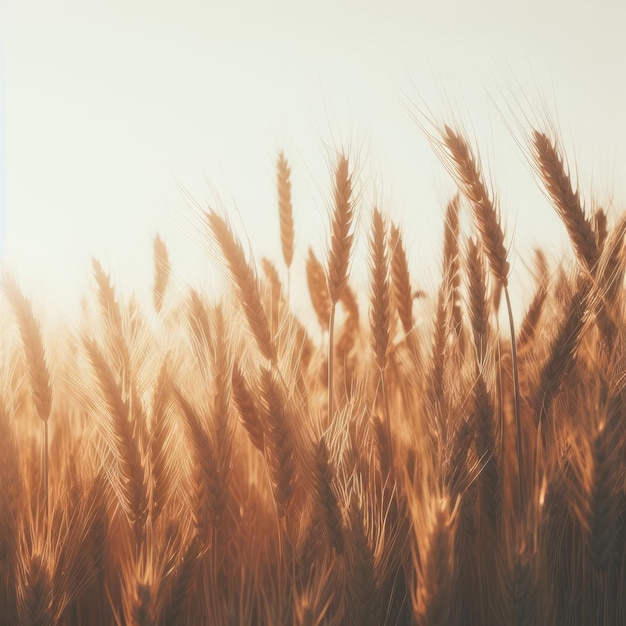 golden wheat field and sky