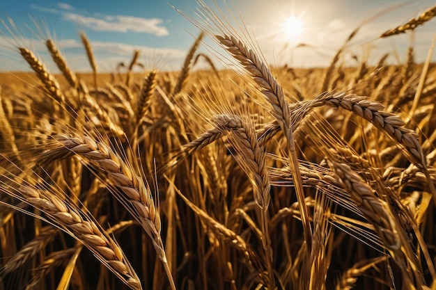 Golden Wheat Field at Sunset