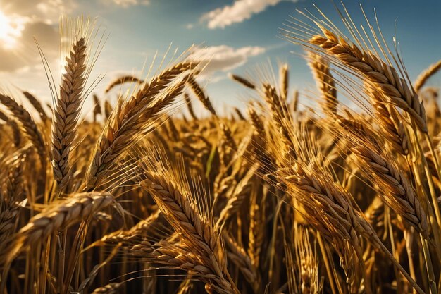 Golden Wheat Field at Sunset