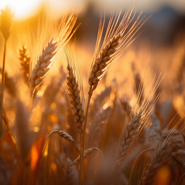 Photo golden wheat