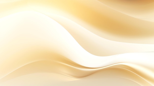 Golden and white gradient abstract line and wave background Generative Ai