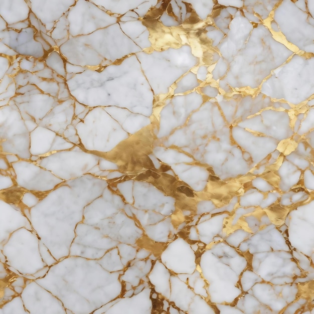 Golden white marble textured background