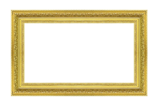 Golden wooden frame