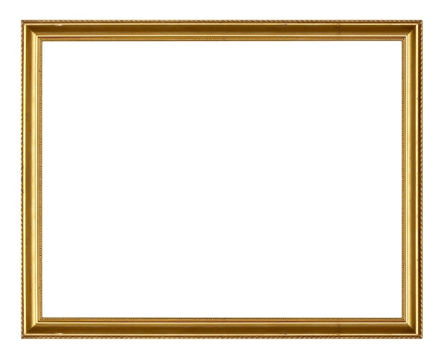 Photo golden wooden frame