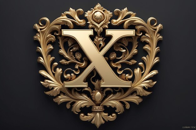 Golden X Crest