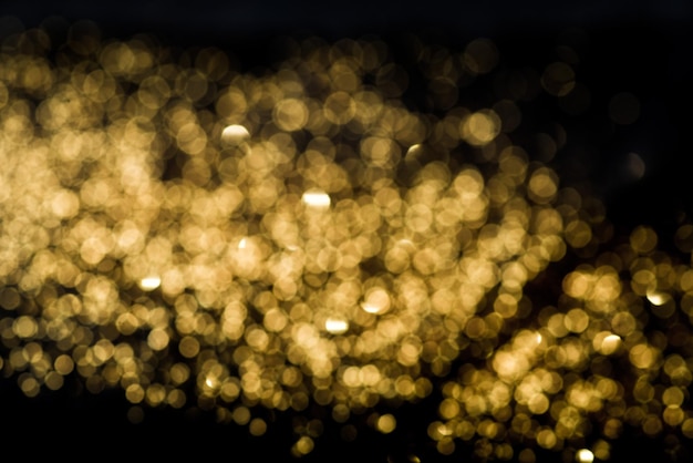 Golden yellow bokeh