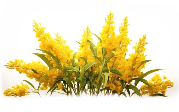 goldenrod 3d on white background