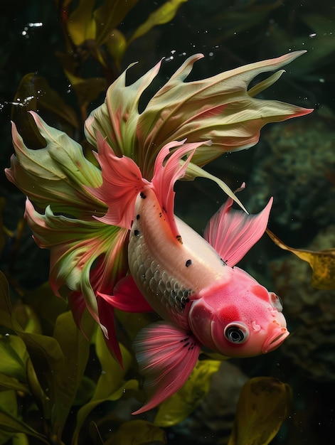 goldfish blends with dragon fruit