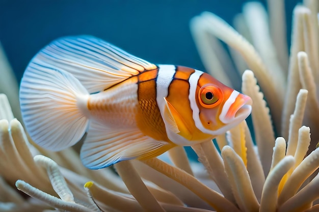 A goldfish is shown in a tank