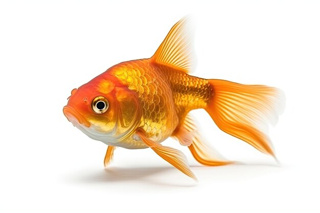 Goldfish photo realistic illustration generative ai